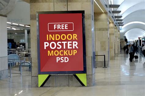 Modern Indoor Poster Mockup Psd Free Download