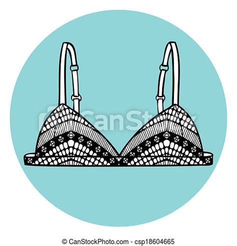 Lacy Sexy Vector Bra Lacy Sexy Bra Vector Illustration Canstock