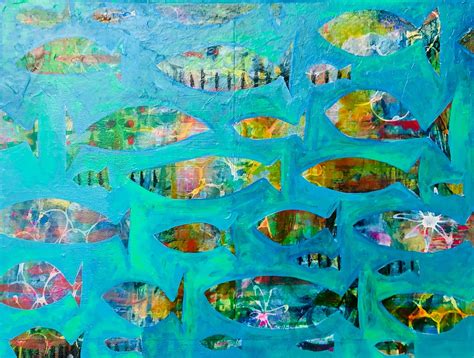 Abstract Fish Painting Fish Painting Abstract Art Abstract Artists