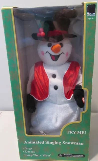 gemmy animated singing frosty the snowman sings dances snow miser new 81 00 picclick