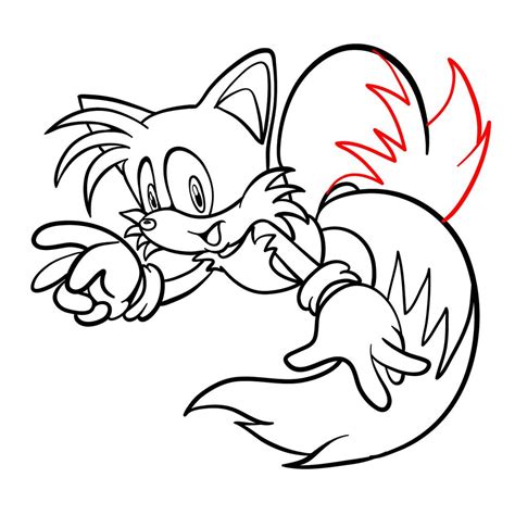 How To Draw Tails Sonic Adventure 1998 Sketchok Easy Drawing Guides