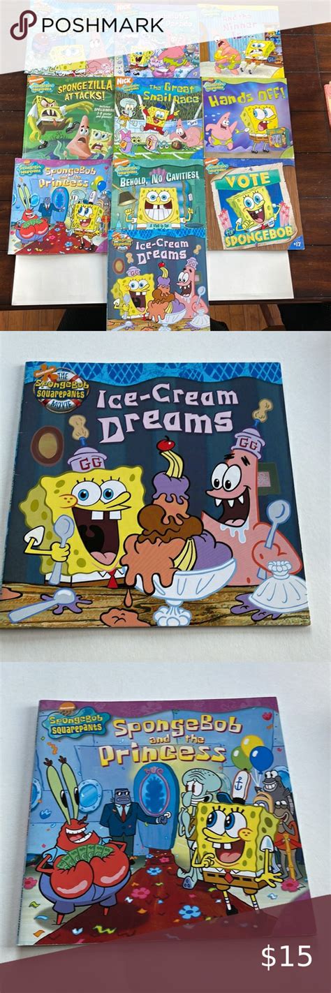 Spongebob Squarepants Picture Books Lot Of 10 Nickelodeon Children