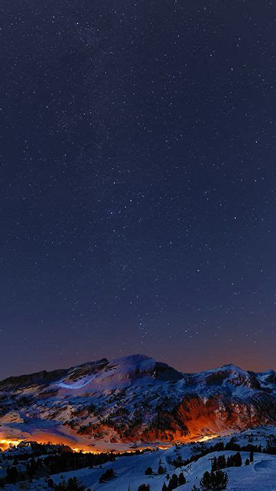 Mountains At Night Wallpaper Iphone 6s Plus Wallpaper
