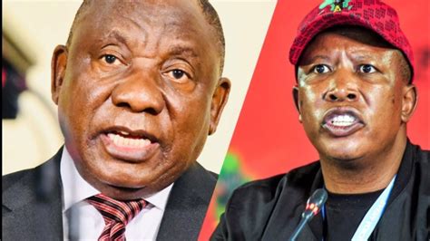 Eff Of Julius Malema Set To Face Anc Of Ramaphosa To Remove Ramaphosa