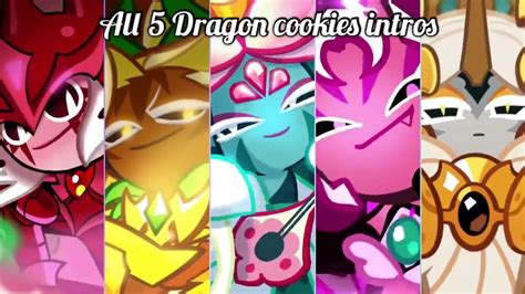 All 5 Legendary Dragon Cookies Intros Cookie Run Ovenbreak Youtube