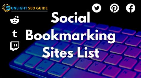 Social Bookmarking Sites List High Da Free Social Bookmarking Links