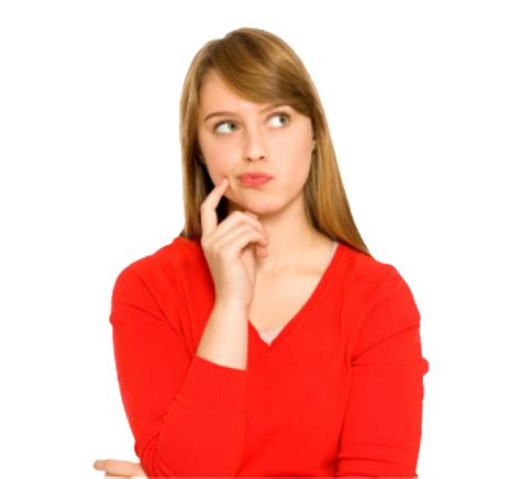 Deep Thinking Woman Png All Png All