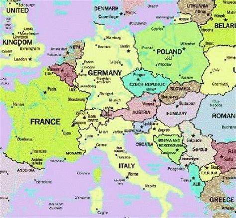 Map of germany austria switzerland and italy images pictures. Europe