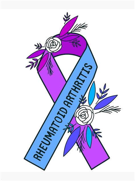 Rheumatoid Arthritis Awareness Rheumatoid Arthritis Blue Purple