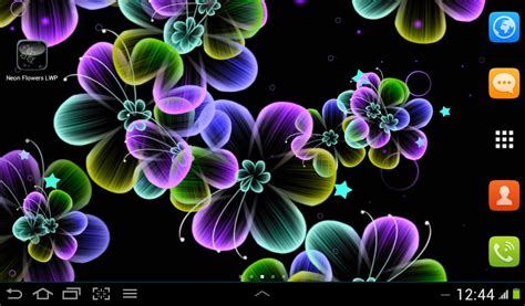 Neon Flowers Live Wallpaper Free Android Live Wallpaper Download Appraw