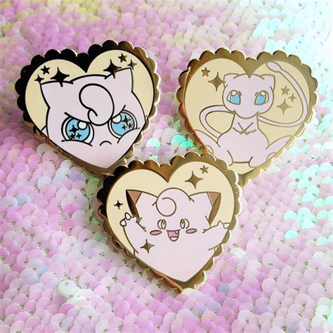 A Sweetheart Enamel Pin Dedicated To Their Favorite Pink Pokémon They