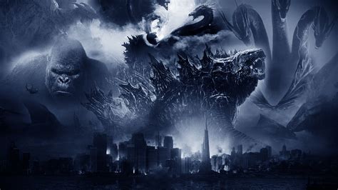 Skull island, it is the fourth film in. Godzilla-Kong: Monsterverse Wallpaper by Thekingblader995 ...