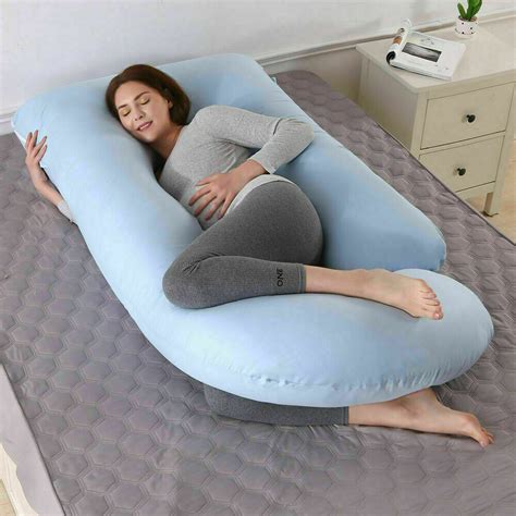 Extra Large J Shape Pregnancy Pillow Maternity Belly Contoured Body For