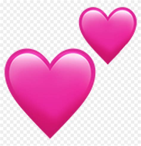 Iphone Heart Emoji Love Tumblr Heart Emoji Love Tumblr Double Pink