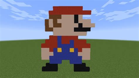 Super Mario Pixel Art Minecraft