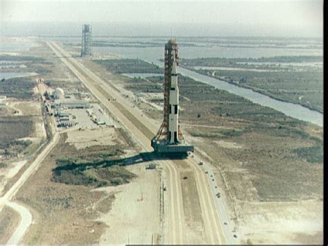 Aerial View Of Launch Complex 39 Showing Apollo 10 On Way To Pad B
