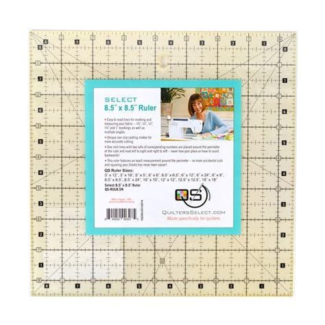 Qs 85x85 Non Slip Deluxe Quilting Ruler 85