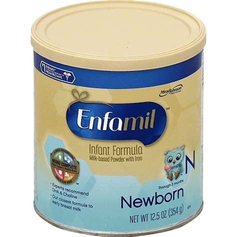 Enfamil Newborn Infant Formula Powder 125 Oz Canister Baby Formula