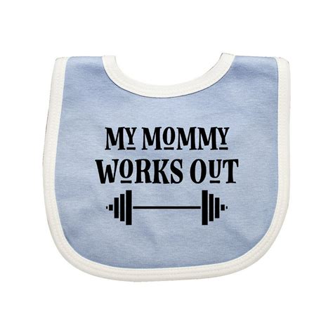 Exercise My Mommy Works Out Baby Bib