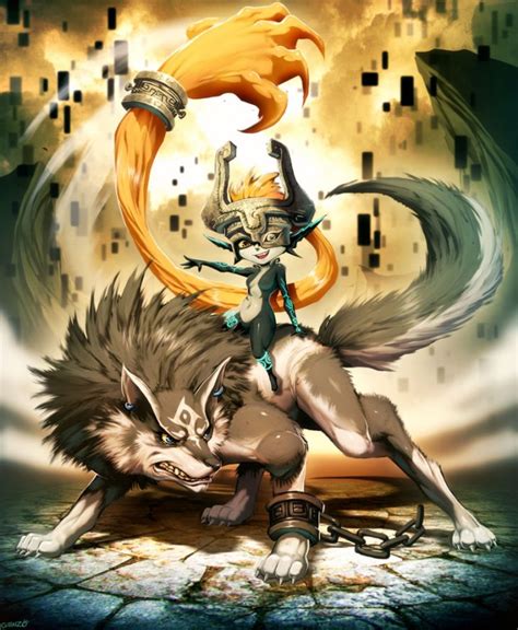 Yugas Art Gallery Wolf Link And Midna Are Ready For Battle In This