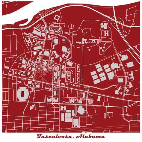University Of Alabama Tuscaloosa Campus Map