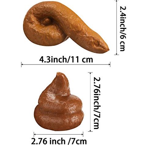 Boao 8 Pieces Fake Poop Realistic Fake Turd Novelty Floating Fake Poop