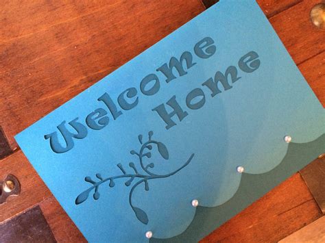 Free Greeting Card Template “welcome Home” Curious And Cozy