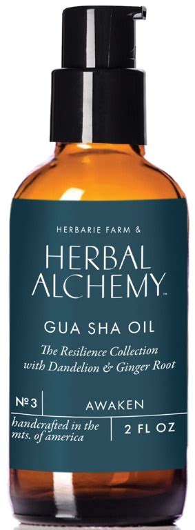Herbal Alchemy Cold Pressed Gua Sha Oil Resilience Ingredients