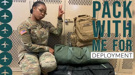 Pack With Me For Deployment Female Soldier Edition Youtube