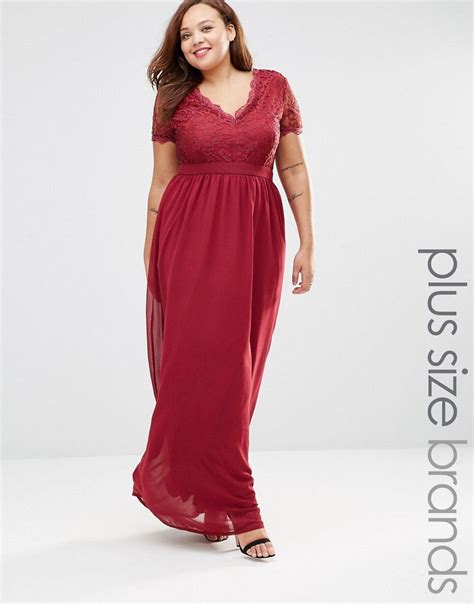 image 1 of club l plus maxi dress with scallop lace top maxi dress dresses tall maxi dress