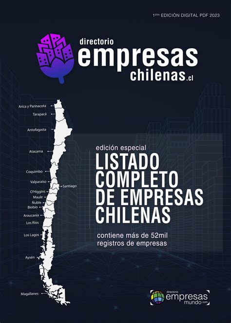 Listado Completo De Directorio Empresas Chilenas Edición Digital Ebook