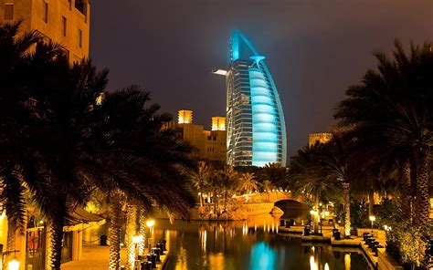 Hd Wallpaper Cityscape Burj Al Arab 4k Night Jumeirah Beach Hotel