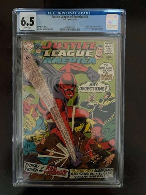 Justice League Of America 64 1968 CGC 6 5 1st Red Tornado