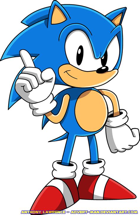 Classic Sonic The Hedgehog By Advert Man On Deviantart