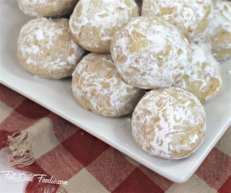 Ginger Snowball Cookies Recipe Fat Dad Foodie