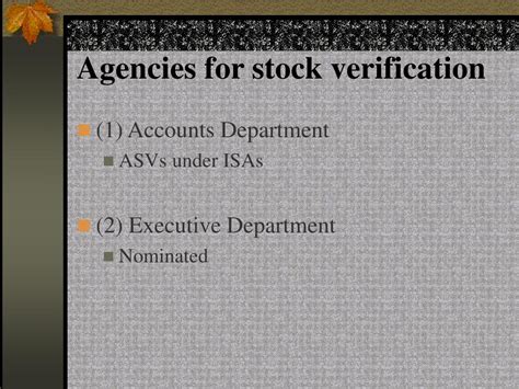 Ppt Stock Verification Powerpoint Presentation Free Download Id