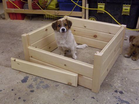 Wooden Dog Puppy Whelping Box Bed Very High Quality 3 Sizes Ebay
