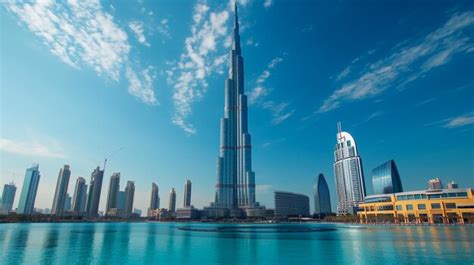 Premium Ai Image Panoramic Aerial View Of Dubai Marina Skyline With