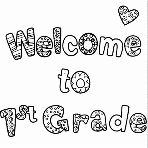 Welcome To Kindergarten Coloring Sheet Di 2020