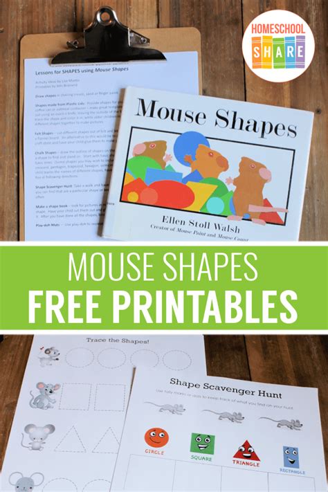 Mouse Shapes Activities And Printables Homeschool Share