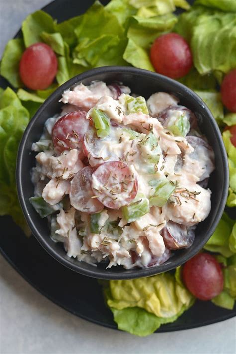 High protein cooking can be easy and delicious. Meal Prep High Protein Chicken Salad {Low Carb, GF, Low Cal} - Skinny Fitalicious®