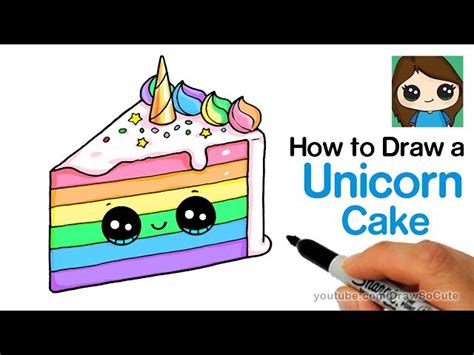 Draw so cute unicorn 34457 draw so cute unicorn cake cheese website. How to Draw a Unicorn Rainbow Cake Slice Easy and Cute ...