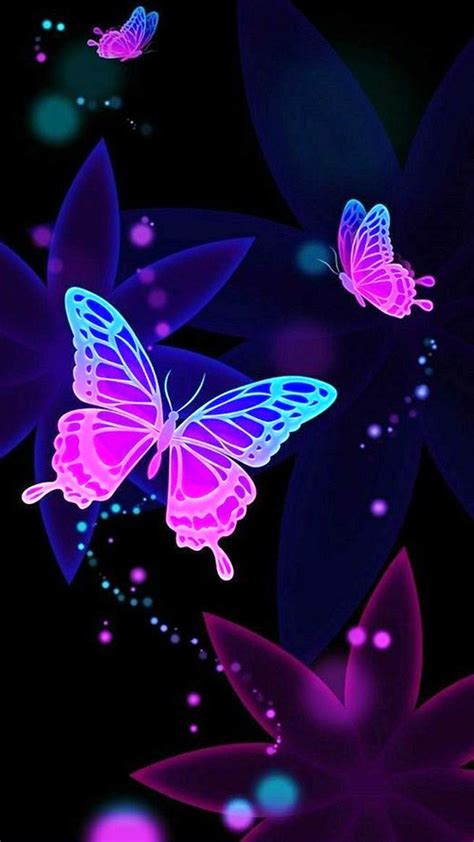 Neon Butterfly Iphone Wallpapers Top Free Neon Butterfly Iphone