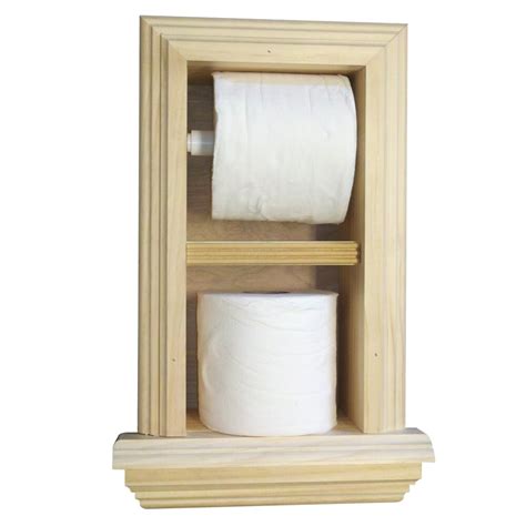 Wg Wood Products Recessed Toilet Paper Holder And Reviews