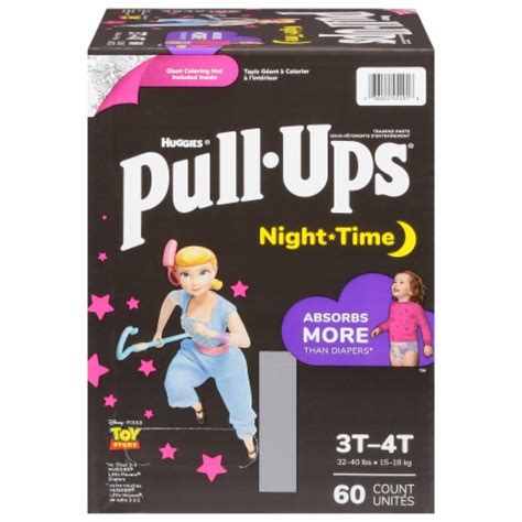 Pull Ups 3t 4t Girls Night Time Training Pants 60 Ct Foods Co