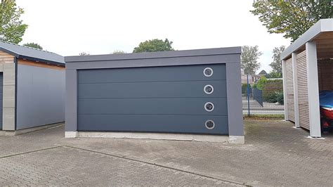 The garage doorway width should be 9 ft. Fertiggarage Typ | STAHL - garagenbox.com - günstige ...
