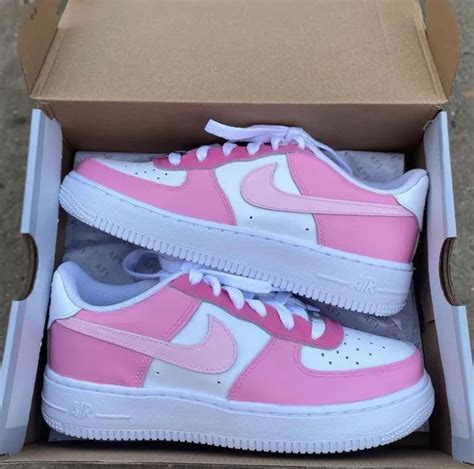 Toddler Youth Pink Air Force 1s Etsy