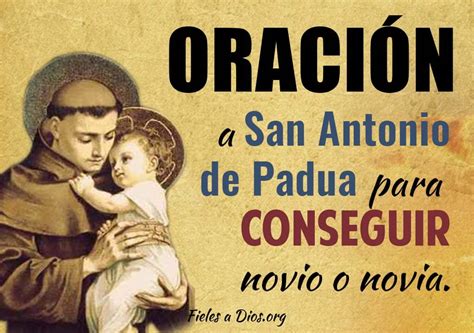 Oración A San Antonio De Padua Para Conseguir Novio O Novia Fieles