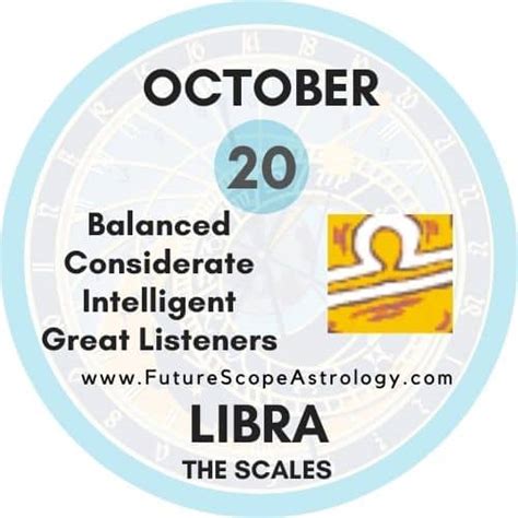October 20 Zodiac Libra Birthday Personality Birthstone