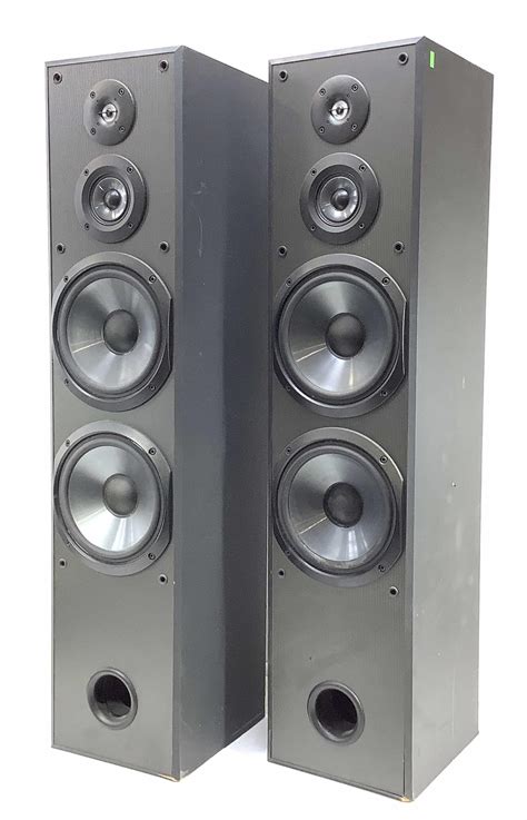 Lot Pair Sony Ss Mf600h Tower Speakers 8 Ohms